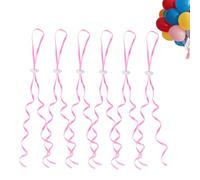Flomiara 50 chiusure per palloncini, nastri riutilizzabili per compleanni, Natale, cordini per palloncini per appendere palloncini per feste di nozze, compleanni, feste, tutti i giorni, celebrazioni