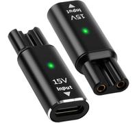 Flomiara Caricabatterie da 15 V di tipo C, convertitore compatibile con Philips One Blade QP2724 QP2824 S3145 X3001 X3053 S7887 S5887 MG5910 MG7910 MG7950 MG9510 3000 X, USB-C Converter Charger