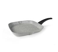 FLONAL DURA INDUCTION bistecchiera in alluminio antiaderente 28x28cm, spessore 4,0mm, H: 4,1cm, adatta a tutti i fuochi inclusa induzione, effetto pietra