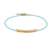 Flongo Braccialetto ispiratore per uomo e donna, con incisione "Don't Let the Hard Days Win", cinturino intrecciato marrone realizzato a mano, con piastra in acciaio inox, regalo per figlia, figlio