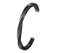 Flongo Möbius - Bracciale da donna con anello vichingo, in acciaio inox, con simbolo dell'infinito, stile nordico, unisex, regolabile, aperto, Misura unica, Acciaio inossidabile, Nessuna pietra
