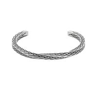 Flongo Möbius - Bracciale da donna con anello vichingo, in acciaio inox, con simbolo dell'infinito, stile nordico, unisex, regolabile, aperto, Misura unica, Acciaio inossidabile, Nessuna pietra
