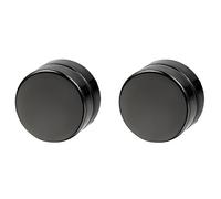 Flongo Orecchini da uomo e donna, 6-12 mm, in acciaio inox, colore nero, blu, oro, multicolore, falso dilatatore, senza foro, Acciaio inossidabile, senza pietra