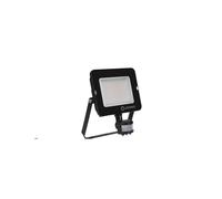 Floodlight compact sensor proiettore led 50w 5000lm 4000k ip65 nero 100° sensore