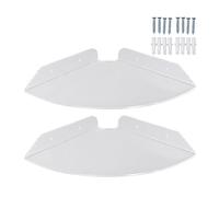 Floolinct 2 Pezzi Mensole Angolari a Scomparsa in Acrilico Trasparente per Parete - Design Moderno Senza Spigoli, Ideali per Camera da Letto, Bagno e Soggiorno (Trasparente)