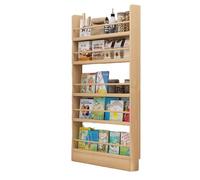 Floor Bookshelf Wide 20in - 47in Book Shelf For Wall Bookcases For Small Spaces Behind The Door Bookshelves For Living Room Book Display Space Saving Furniture Solid Wood Simple Installation(31in)