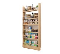 Floor Bookshelf Wide 20in - 47in Book Shelf For Wall Bookcases For Small Spaces Behind The Door Bookshelves For Living Room Book Display Space Saving Furniture Solid Wood Simple Installation(35in)