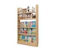 Floor Bookshelf Wide 20in - 47in Book Shelf For Wall Bookcases For Small Spaces Behind The Door Bookshelves For Living Room Book Display Space Saving Furniture Solid Wood Simple Installation(39in)