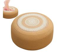 Floor Cushion - Round Straw Weave Seat | Round Straw Seat Cushion Pad, Cushions Tatami Meditation | Breathable Hand Woven Tatami Seats Mat Footstool For Temple, Yoga, Home And Meditate