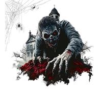 Floor Decals, Halloween Wall Sticker, 3D Horror Hand Decal, Home Decoration ideal for Indoor, Outdoor, Holiday Gathering, Bathroom, Living Room, Study, Car, Halloween, Color Black