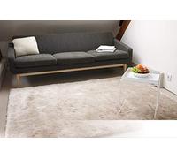 floor factory tappeto esclusivo moderno Satin beige crema 140x200 cm tappeto shaggy pelo lungo