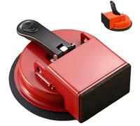 Floor Gap Fixer Tool, Heavy Duty Suction Cup Floor Gap Repair Tool Kit with Rubber Mallet, Reusable Sticky Pads, for Laminate, Vinyl Plank, Hardwood (Red)