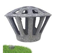 Floor Gutter Drain Cover - Cast Iron Round Atrium Grate | Heavy Duty Drainage Grating Filter Replacement Fitting | 3 4 6 inch Outdoor Pipe Cover Rust Resistant | for Garden Yard Patio Balcony