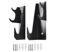 Floor Jack Mount - Heavy Duty Steel, Wall Mounted Hooks, Hydraulic Jack Holder Robust Design | Space Saving Garage Tool Organizer For Workshop, Repair Bay, Home Repair Shop, Tire Changing Station