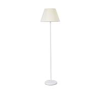 Floor Lamp Modern Simple Vertical Rod Floor Lamp Nordic Decoration Home Floor Lamps for Living Room LED Floor Light Standing Lamp Room Decoration (White Shade White Ro Trichromatic)