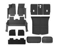 floor mats, Tappetini con striscia di protezione for battitacco, compatibili con Tesla Model Y Juniper 2025 2026, rivestimento for bagagliaio for tutte le stagioni,for automotive(FMT-DL-12PCS)