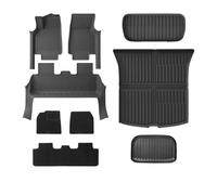 floor mats, Tappetini con striscia di protezione for battitacco, compatibili con Tesla Model Y Juniper 2025 2026, rivestimento for bagagliaio for tutte le stagioni,for automotive(FMT-DL-9PCS)