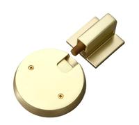 Floor Mount Door Stopper, Mechanical Windproof Holder, Silent Anti-Collision Catch, Bottom Securing Fixture, Ideal for Bathroom, Entryway, Bedroom, Workstation, Indoor Open Position Use