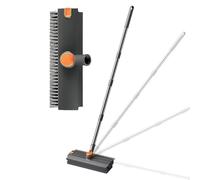 Floor Scrub - Brush Adjustable Multifunctional Scrubber with Long Handle, Heavy Duty Tool, Bathroom Scrub Brush for Deep Cleaning, Easy Grip and Strong, Cleaning Accessory for Kitchen