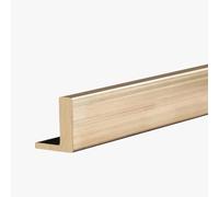 Floor Transition Strip L-Shaped Staircases Corner Cover with Brushed Texture, Brass Stair Edge Protector Trim for Steps(10x10mm(3/8"x3/8"))