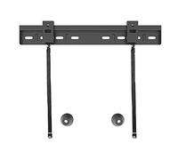 Floor TV Stand Wall-Mounted TV Bracket Low Profile Wall Fixed TV Stand with Anti-Dropping Corners And Double Hooks for Most 26-80 inch Flat Screen TVs Height Adjustable Tall TV Sta