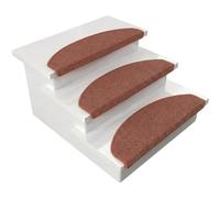 Floordirekt 1 tappetino per gradini interni per scale, tappeto per scale, tappeto autoadesivo, per gradini, protezione scale, tappeto per gradini (Londra, Terra, 65 x 23 cm, semicircolare)