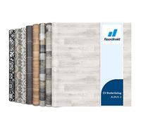 Floordirekt, Albus 3 - Rivestimento per pavimenti in vinile, al metro su misura, per cucina e balcone, effetto legno, effetto piastrelle, robusto e facile da pulire, 200 x 500 cm