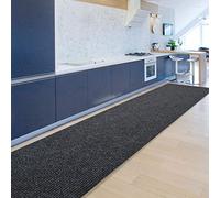 Floordirekt Alfombra de cocina Granada | Alfombra de pasillo a medida para la cocina | Ancho: 80 cm, muchos Colores | Alfombra moderna (Antracita, 80 x 500 cm)