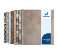 Floordirekt, Atlantic Midas 741M - Rivestimento per pavimenti in vinile, su misura al metro, per cucina e balcone, effetto legno o piastrelle, robusto e facile da pulire, 200 x 600 cm