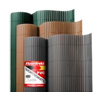 Floordirekt Paravento per giardino - 150 cm di altezza x 300 cm di lunghezza - Protezione dal vento - Per terrazzo e balcone - In PVC - Verde