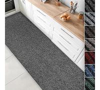 Floordirekt Passatoia da Cucina Granada - Tappeto su misura per la cucina - Larghezza: 80 cm - Tappeti moderni e di alta qualità per la casa (Grigio, 80 x 250 cm)