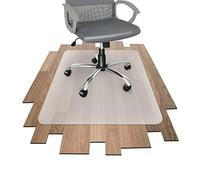 Floordirekt PP - Tappetino proteggi-pavimento semitrasparente con certificazione TÜV per pavimenti duri, 8 diverse misure possibili 120 cm x 120 cm Semi-trasparente, satinato