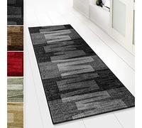 Floordirekt Tappeto a passatoia per Cucina Veneto, corridoio e Soggiorno, Tappeto su Misura, al Metro, per corridoio, Soggiorno, Antracite (67 x 300 cm)