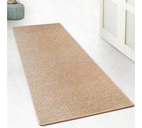 Floordirekt Tappeto da Cucina, 200 x 150 cm, per Cucina, corridoio, Camera da Letto e Soggiorno, Antiscivolo e Lavabile, Effetto sisal, Tappeto al Metro su Misura, Naturale, Kalkutta