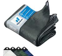 Floordirekt Telone di copertura 240 g/m², impermeabile, 10 x 15 m, colore antracite, multiuso per la protezione dalle intemperie, ideale per il giardino, resistente ai raggi UV, impermeabile e