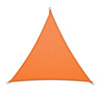 Floordirekt Tenda da sole impermeabile, 5 x 5 x 5 m, arancione, triangolare, per giardino, terrazza e balcone, resistente ai raggi UV e alle intemperie