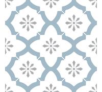 FloorPops Stacca e Piastrelle Pavimento 10 Pezzi Alfama FP2943 Blu/Bianco