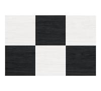 FloorPops x Chris Loves Julia 30,5 cm x 30,5 cm Lawrence Black Peel and Stick Piastrelle per pavimenti, FP5059