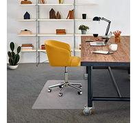 Floortex - Tappetino per sedia a pelo basso in PVC, trasparente, 120 x 200 cm