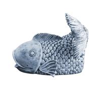 Floplast - Deviatore per acqua piovana a forma di pesce, blocco dinamico in resina per cortile e giardino, collega semplicemente il tubo di scarico all'acqua | irrigazione residenziale da giardino