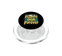 Floppy Disk Retro Tech Nostalgia Old School Computing Umorismo PopSockets PopGrip per MagSafe