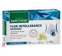 Santiveri Integratore Flor Intollerance Kavagas per gas addominali 30 capsule