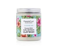Flora And Curl Soothe Me Coconut Mint Curl Refresh Clay Wash 260g