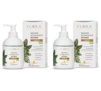FLORA Bellessere Detergente Intimo Salvia pH 4.0-4.5 - 250 ml Con estratto e olio essenziale 100% puro naturale e totale di salvia (Confezione da 2)