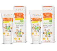 FLORA BimBìo Crema Antirossore 100 ml BIO-BDIH Crema delicata e calmante emolliente e lenitiva Ideale per sederini arrossati A base di estratti e oli vegetali (Confezione da 2)