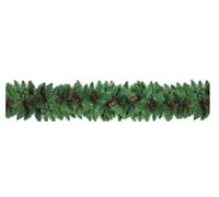 FLORA SRL Boa Festone Ghirlanda Natalizia Verde con pigne 2,7 mt, Unica