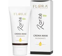 FLORA Crema Mani Karité BIO-COSMOS 100 ml - Nutriente Leggera con Burro di Karité, Olio di Jojoba & Aloe Vera, Assorbimento Rapido, Mani Morbide e Protette, Formula Vegan Made in Italy