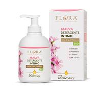 Flora Detergente Intimo Biologico FLORA con Estratto di Malva - PH 3.0-3.5 Certificato BIO-BDIH - Effetto Lenitivo e Idratante - 250 ml