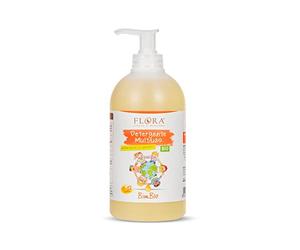 Flora Detergente Multiuso Biologico FLORA BimBìo 500 ml - Codici BDIH-CODEX-DEMETER-COSMOS-BIO - Igiene Quotidiana Mani, Sederino, Corpo e Capelli