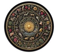 Flora e Fauna Jigsaw Puzzle Rotondo 1000Pcs Adulti E Ragazzi Giochi Regalo Per Amore Amico 1000pcs (67.5x67.5cm)